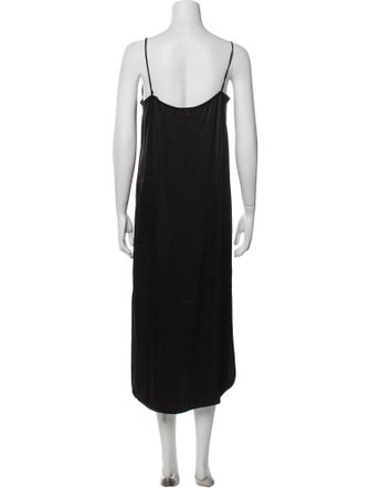 Ganni V-Neck Midi Length Dress