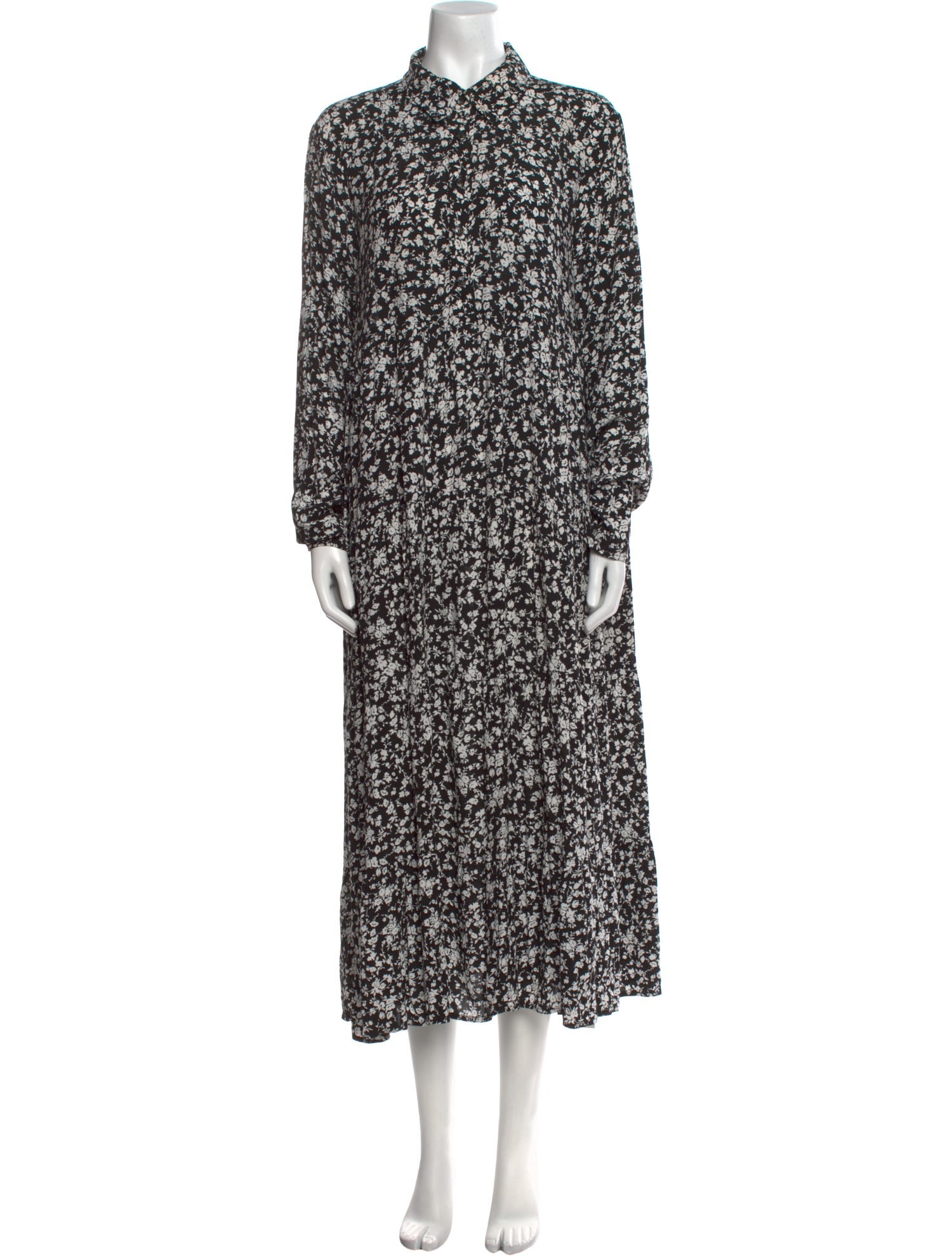 Ganni Floral Print Long Dress