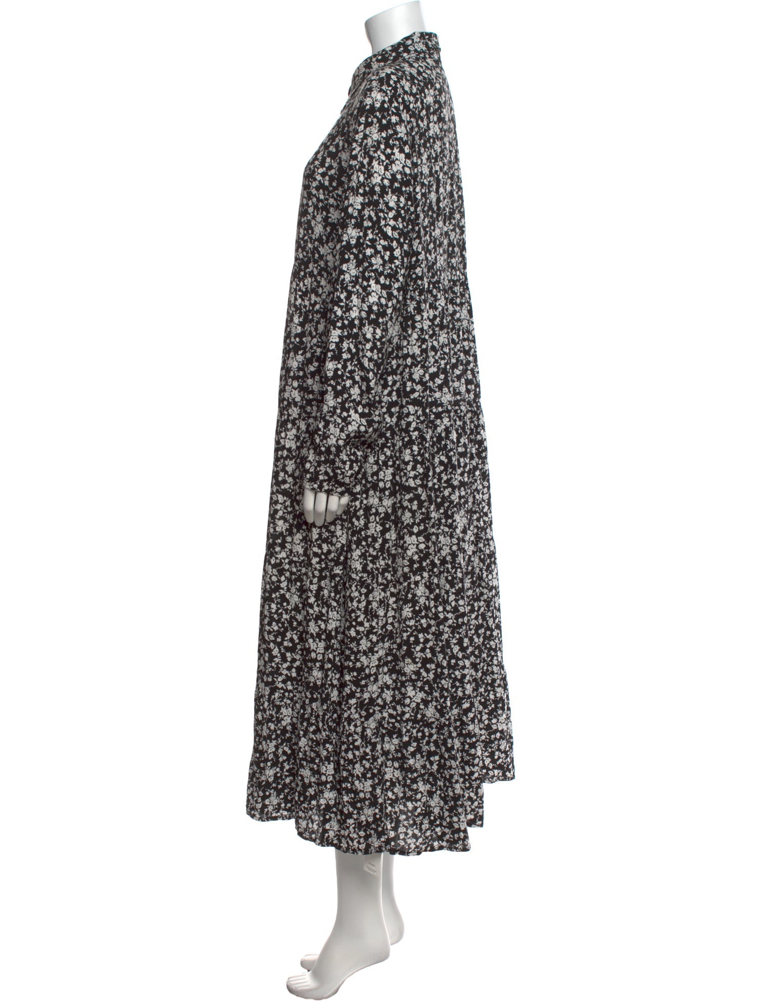 Ganni Floral Print Long Dress