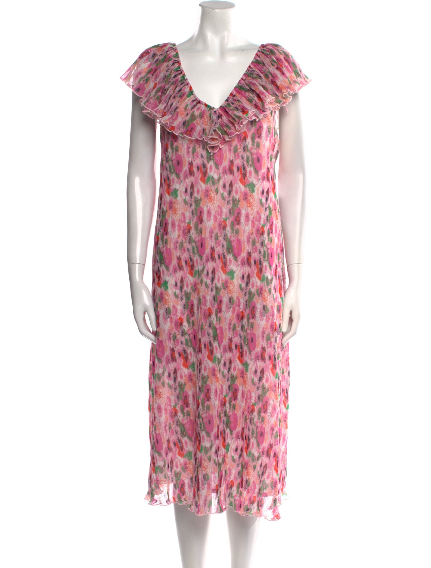 Ganni Printed Long Dress