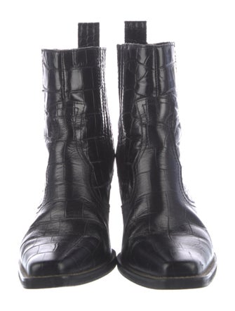 Ganni Leather Chelsea Boots