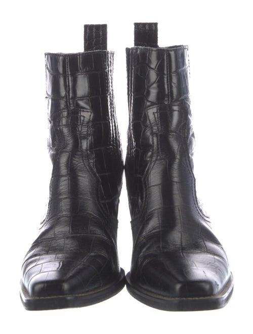 Ganni Leather Chelsea Boots