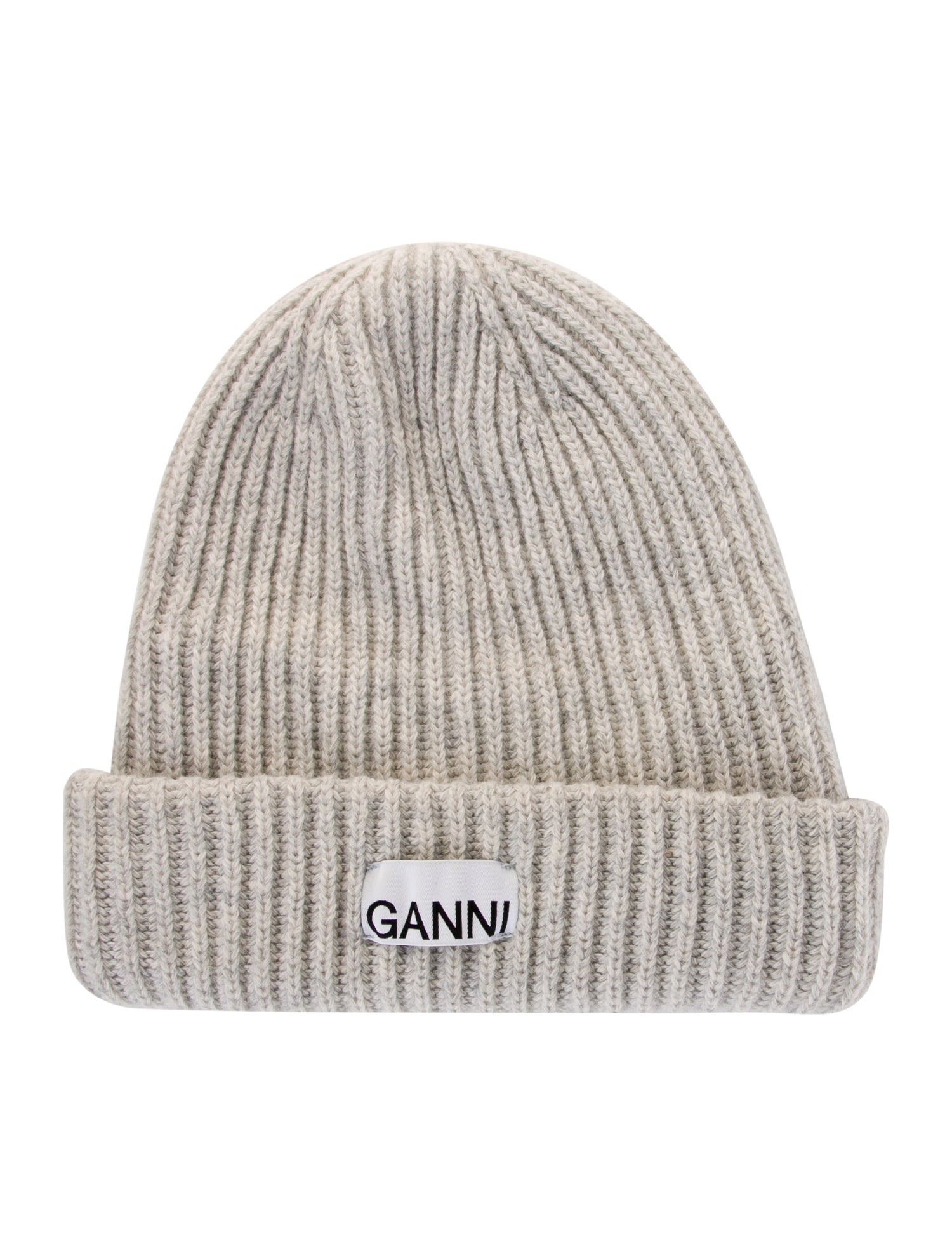 Ganni Wool Blend Knit Beanie