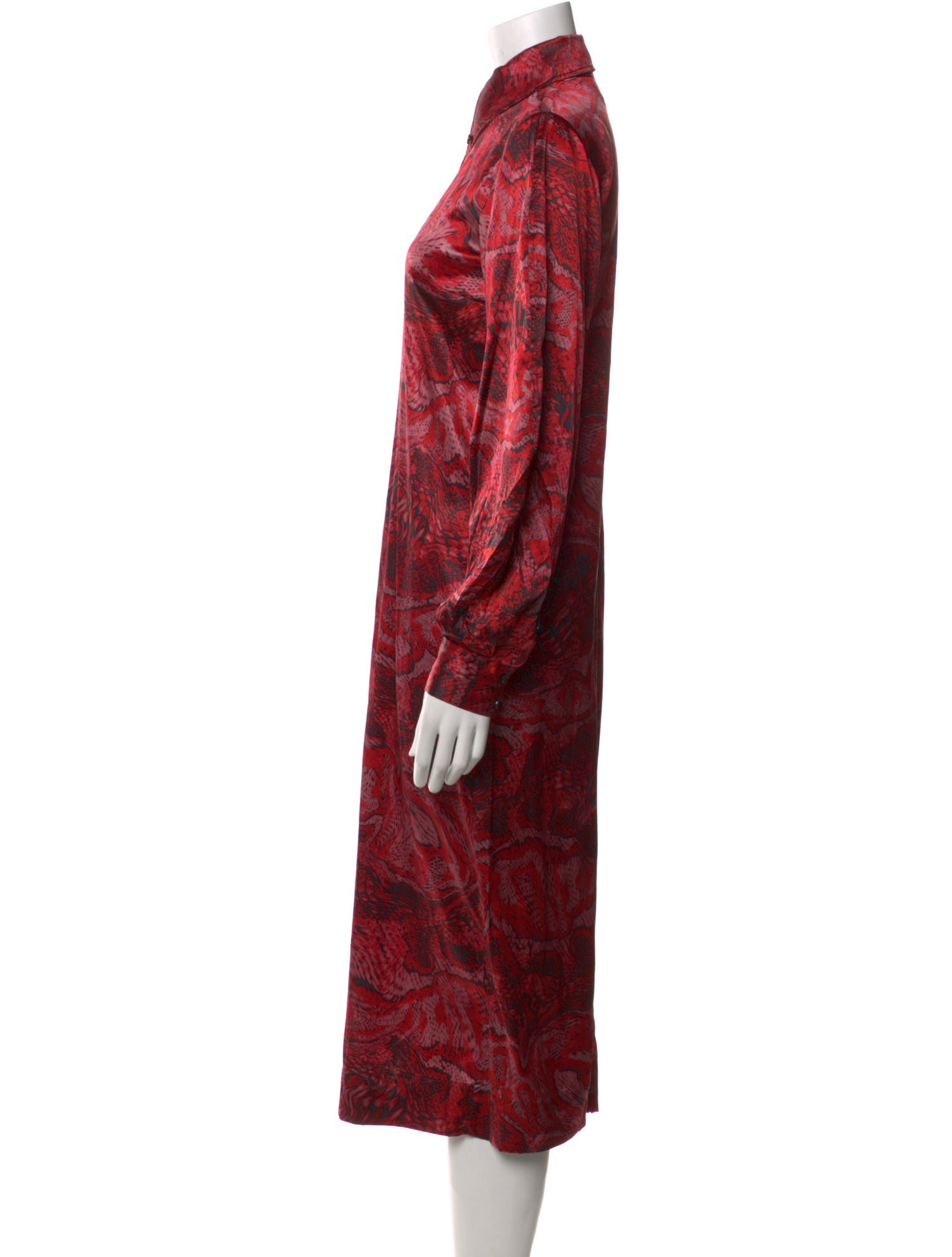 Ganni Silk Midi Length Dress