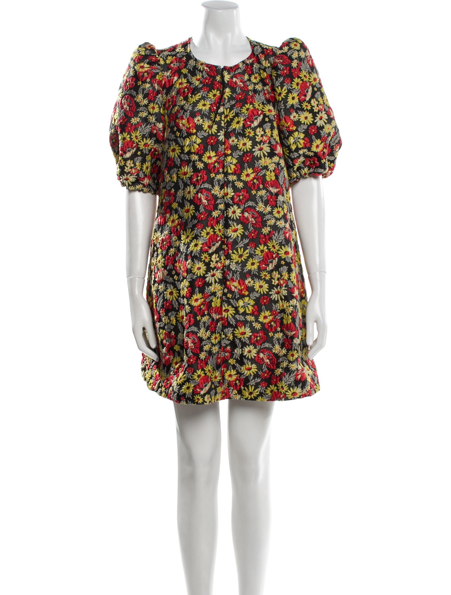 Ganni Floral Print Mini Dress