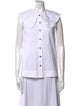 Ganni Sleeveless Button-Up Top