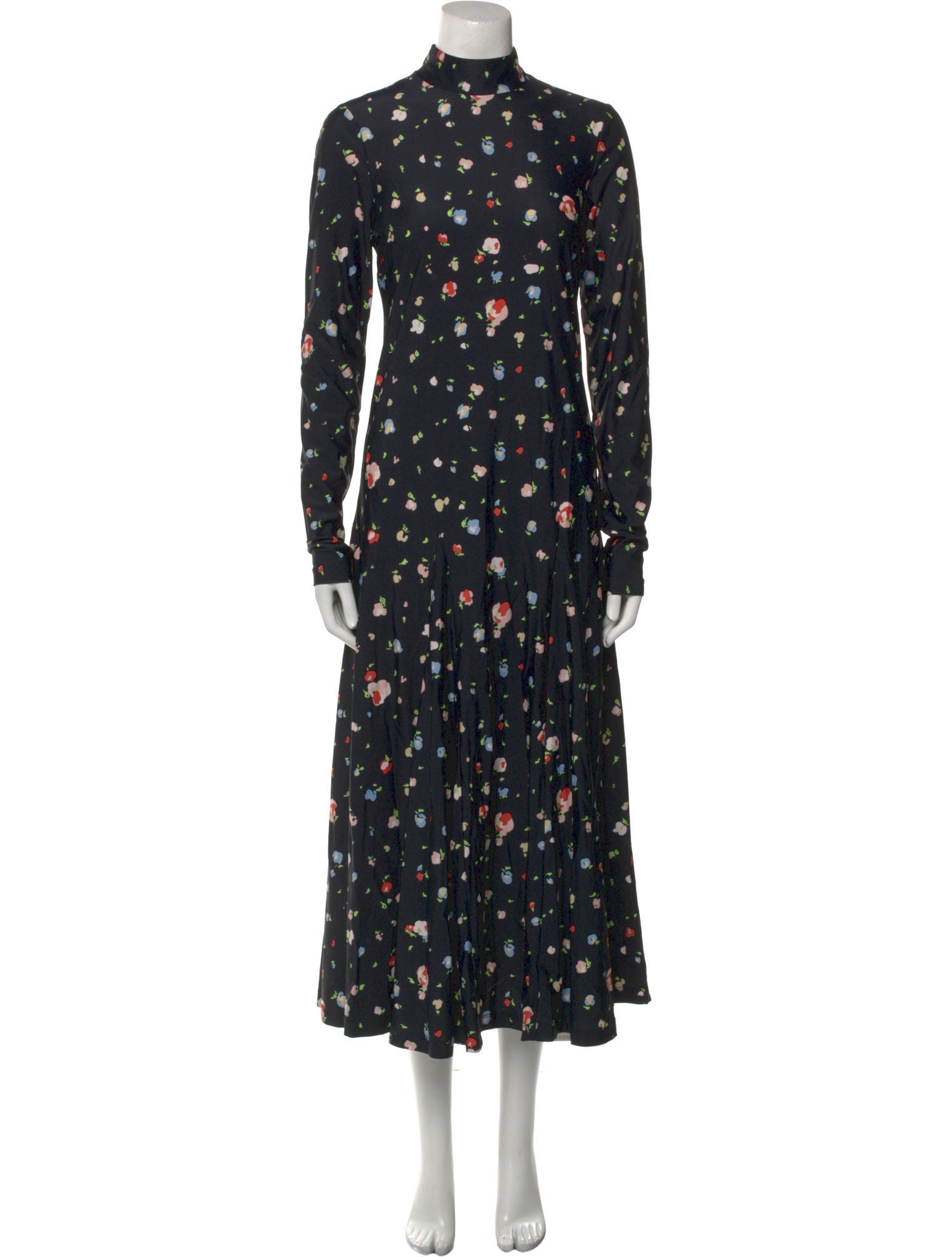 Ganni Floral Print Long Dress