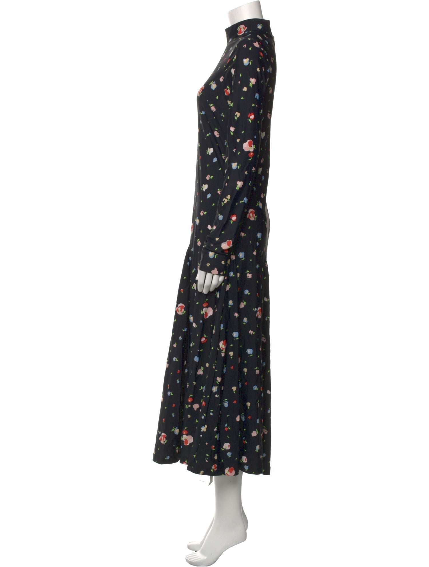 Ganni Floral Print Long Dress