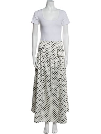 Ganni Polka Dot Print Skirt Set