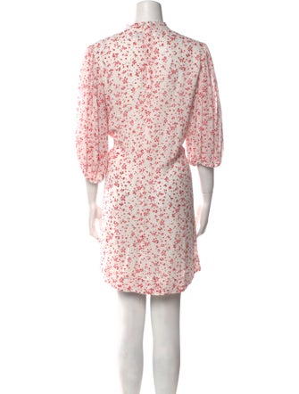 Ganni Floral Print Mini Dress