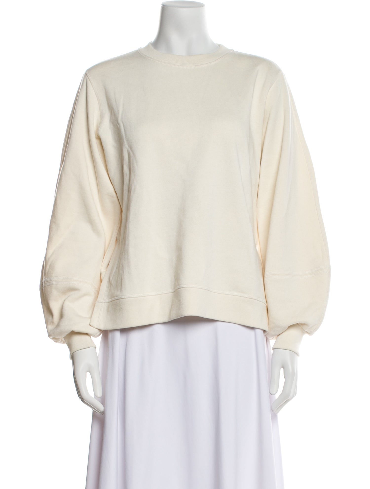 Ganni Crew Neck Long Sleeve Sweatshirt