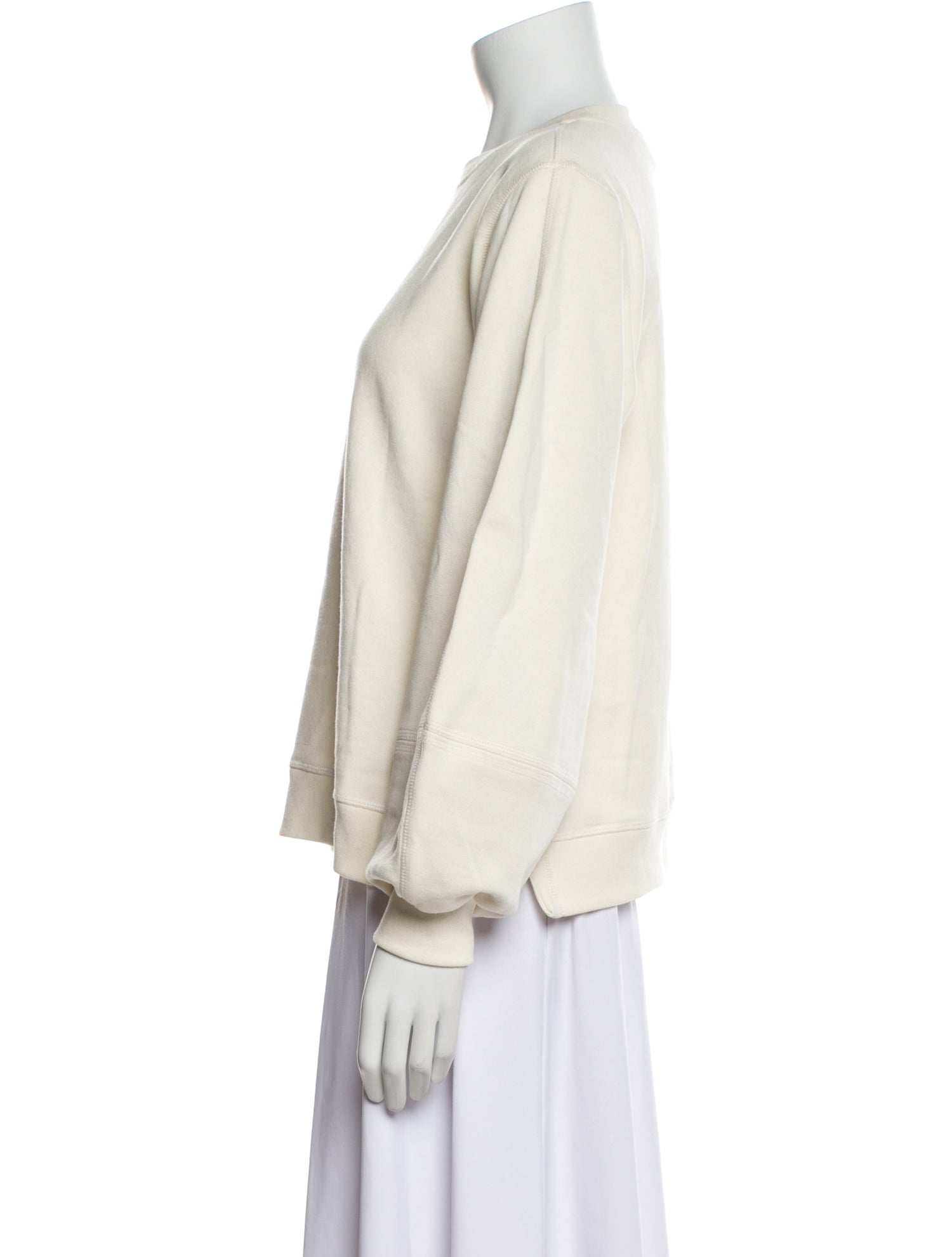 Ganni Crew Neck Long Sleeve Sweatshirt