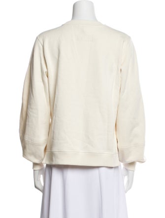 Ganni Crew Neck Long Sleeve Sweatshirt