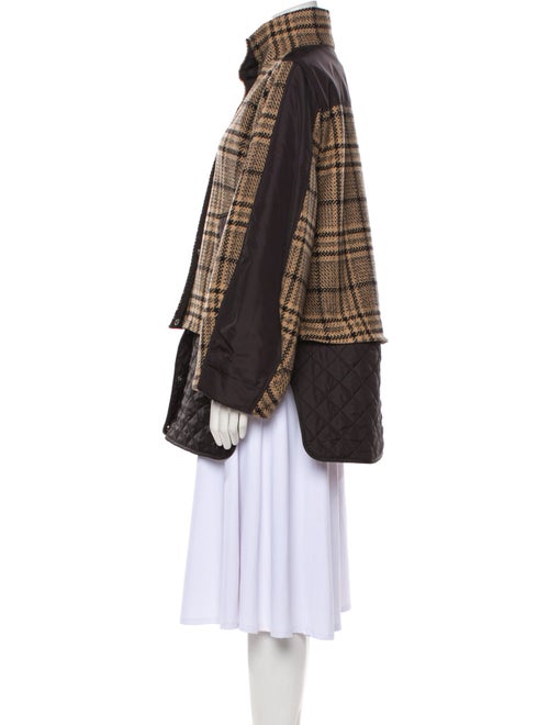 Ganni Wool Plaid Print Jacket