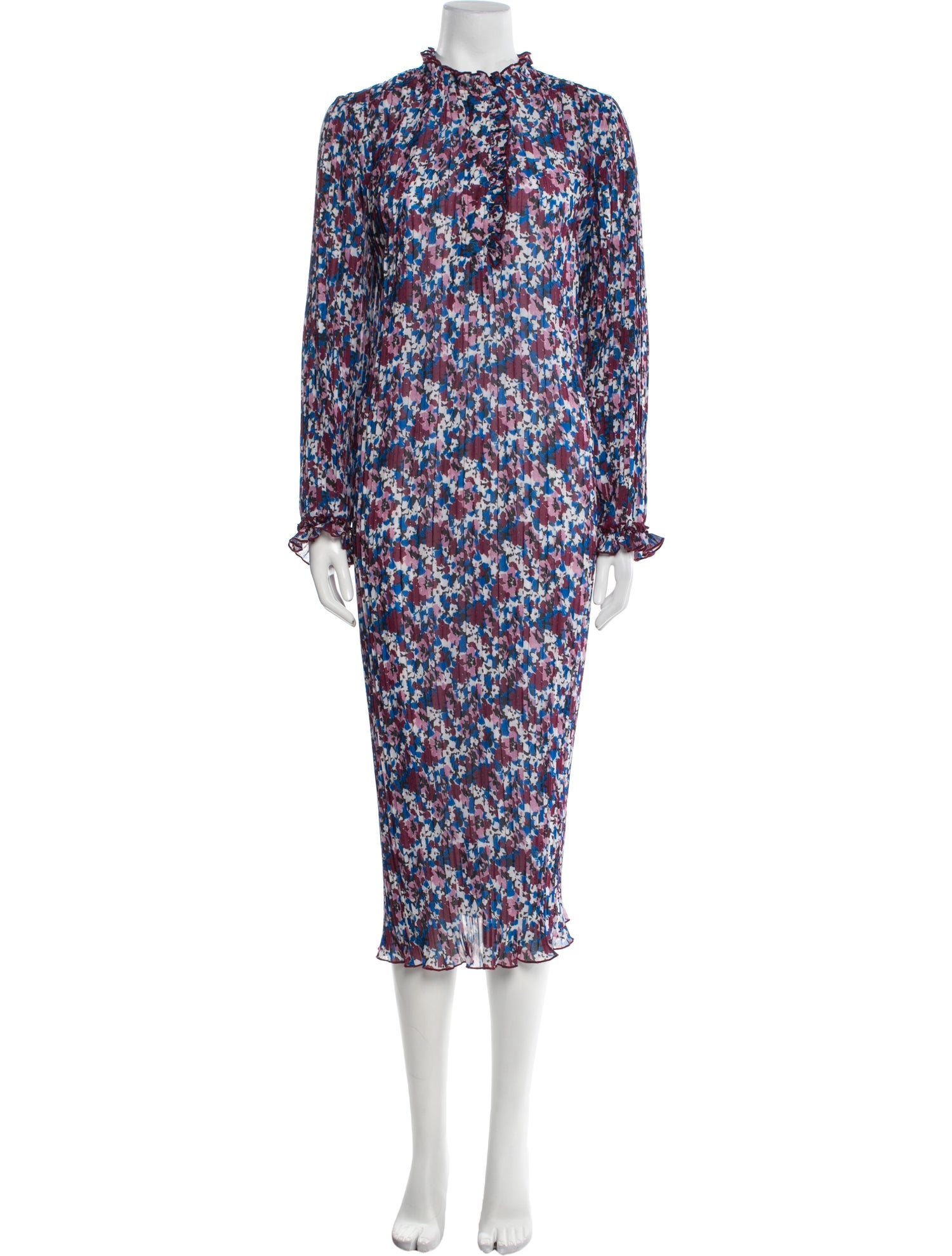 Ganni Floral Print Long Dress