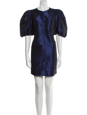 Ganni Crew Neck Mini Dress