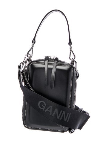 Ganni Crossbody Bags Leather Bucket Bag
