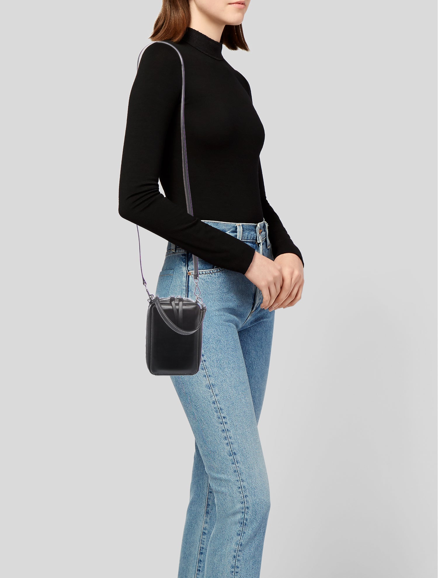 Ganni Leather Bucket Bag