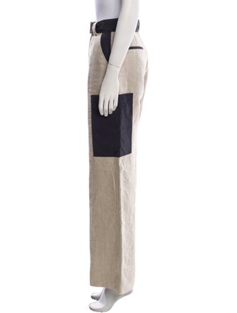Ganni Linen Wide Leg Pants