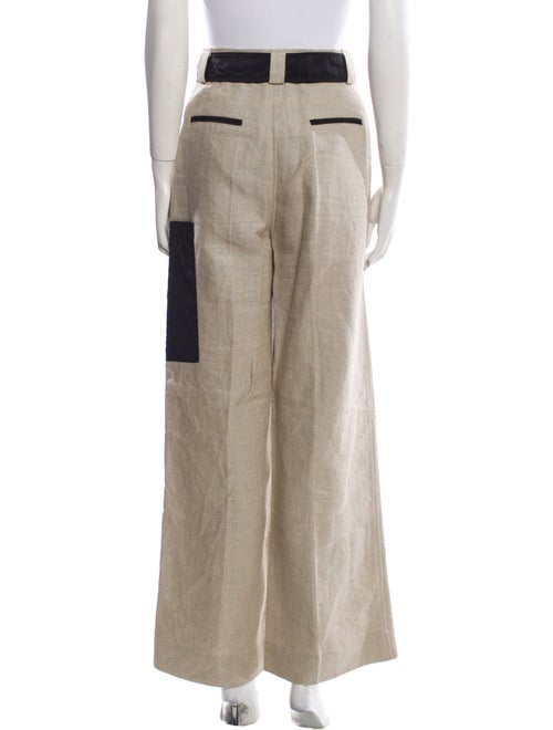 Ganni Linen Wide Leg Pants