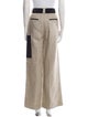 Ganni Linen Wide Leg Pants