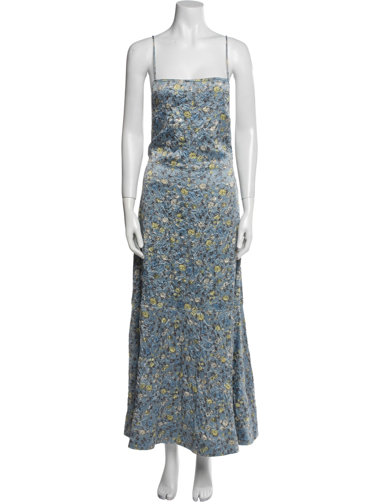 Ganni Floral Print Long Dress