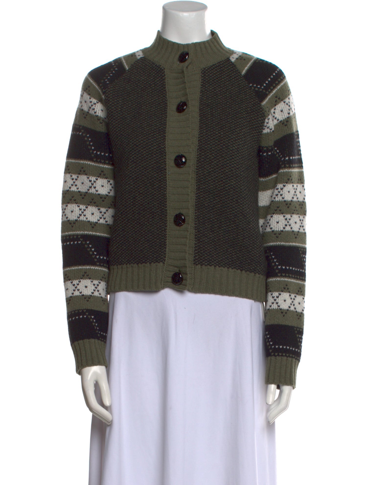 Ganni Wool Striped Sweater