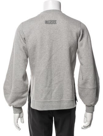Ganni Crew Neck Long Sleeve Pullover