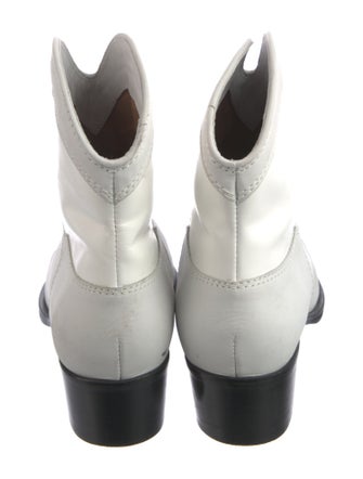 Ganni Leather Western Boots