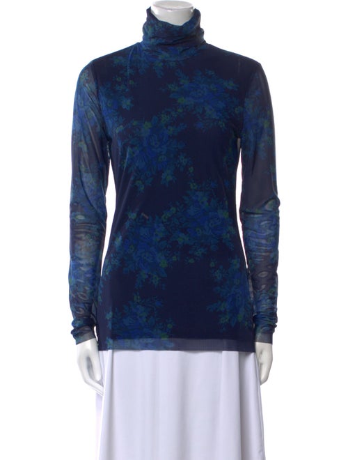 Ganni Printed Turtleneck Sweatshirt