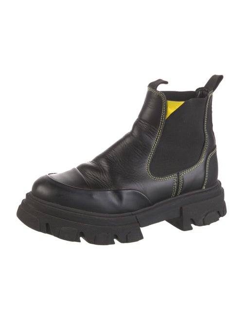 Ganni Leather Chelsea Boots