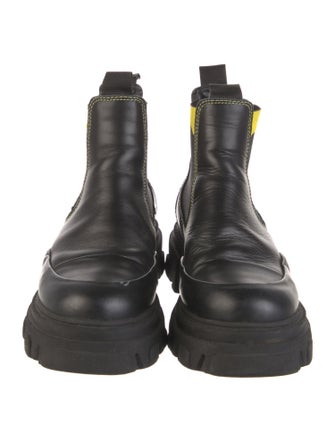 Ganni Leather Chelsea Boots
