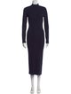 Ganni Turtleneck Midi Length Dress