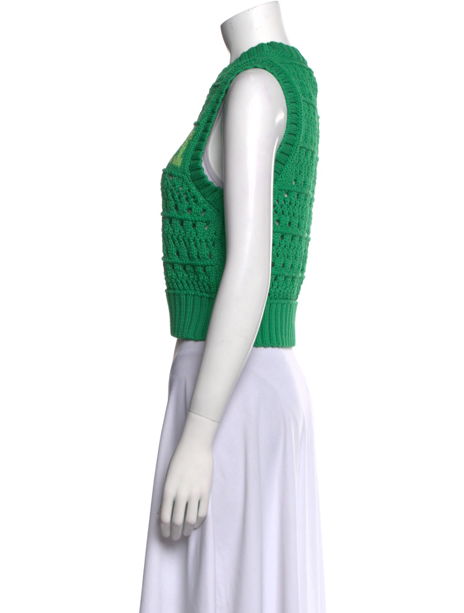 Ganni Graphic Print Crew Neck Sweater