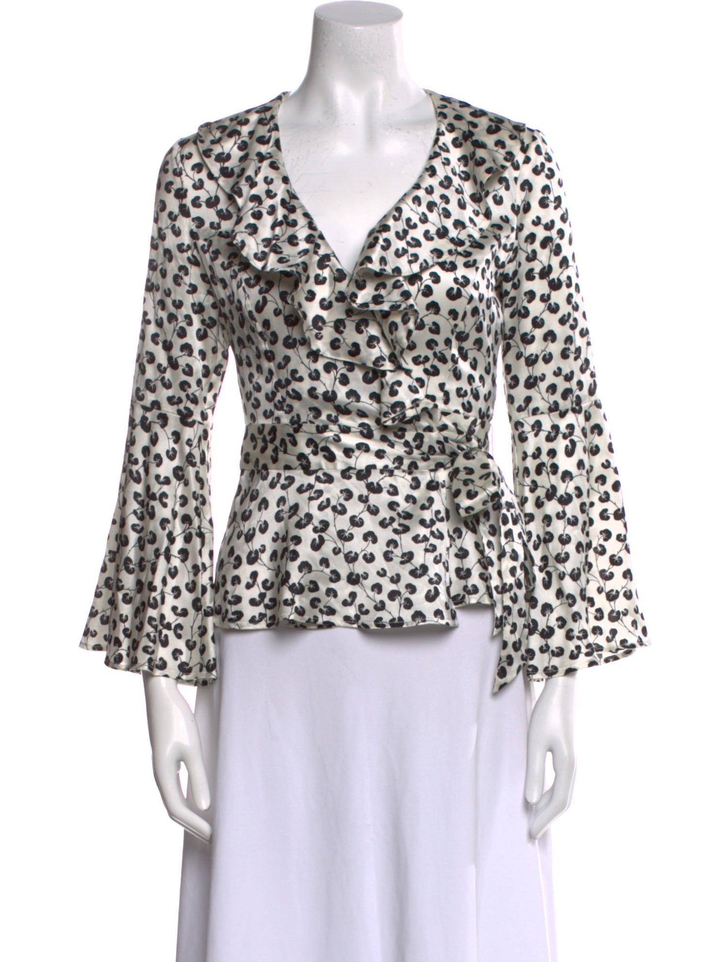 Ganni Silk Printed Blouse