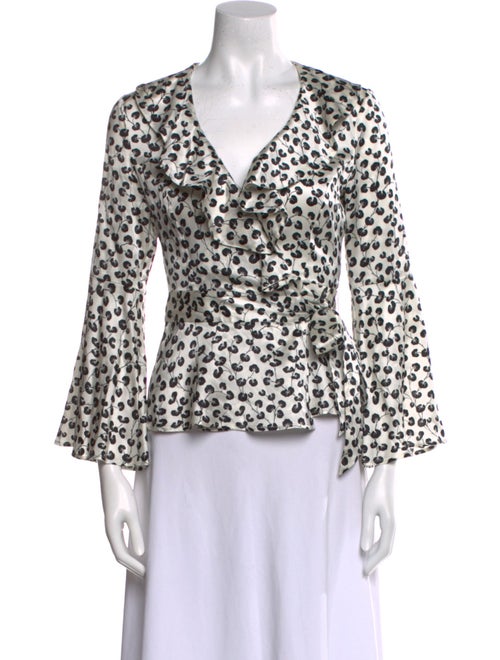 Ganni Silk Printed Blouse