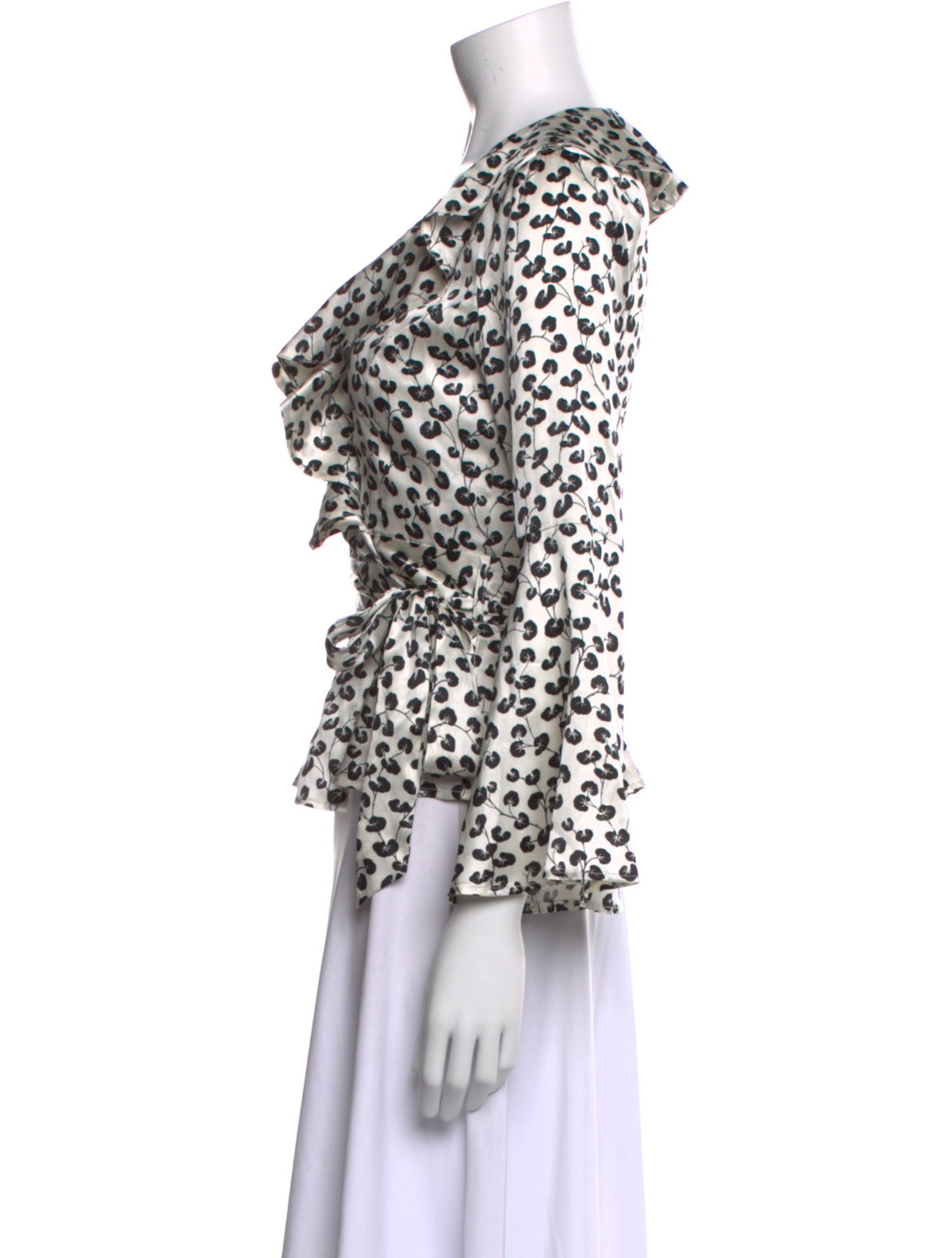 Ganni Silk Printed Blouse