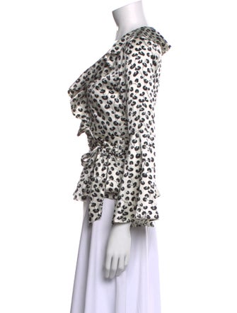 Ganni Silk Printed Blouse