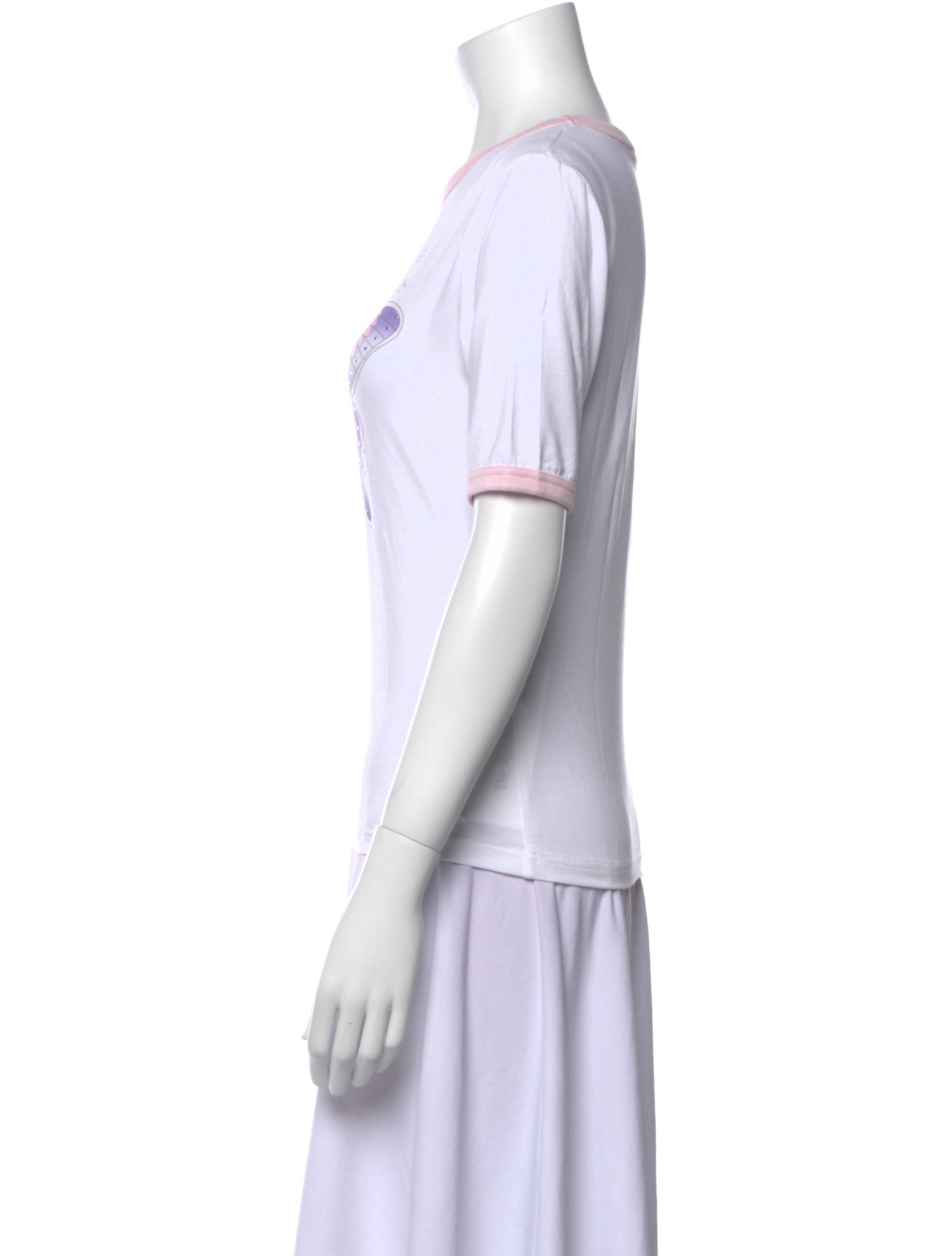 Ganni Graphic Print Crew Neck T-Shirt