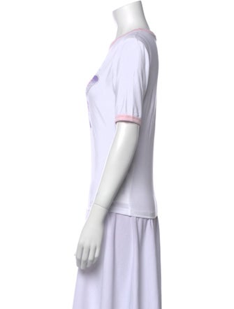 Ganni Graphic Print Crew Neck T-Shirt