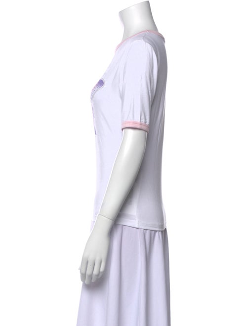 Ganni Graphic Print Crew Neck T-Shirt