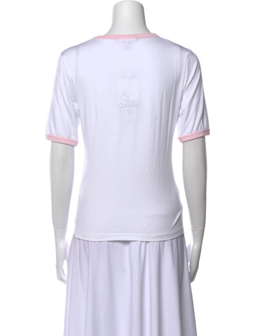 Ganni Graphic Print Crew Neck T-Shirt