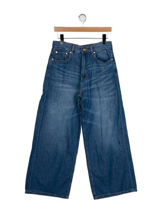 Ganni High-Rise Wide Leg Jeans