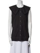 Ganni Crew Neck Sleeveless Blouse