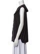 Ganni Crew Neck Sleeveless Blouse