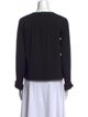 Ganni Crew Neck Long Sleeve Top