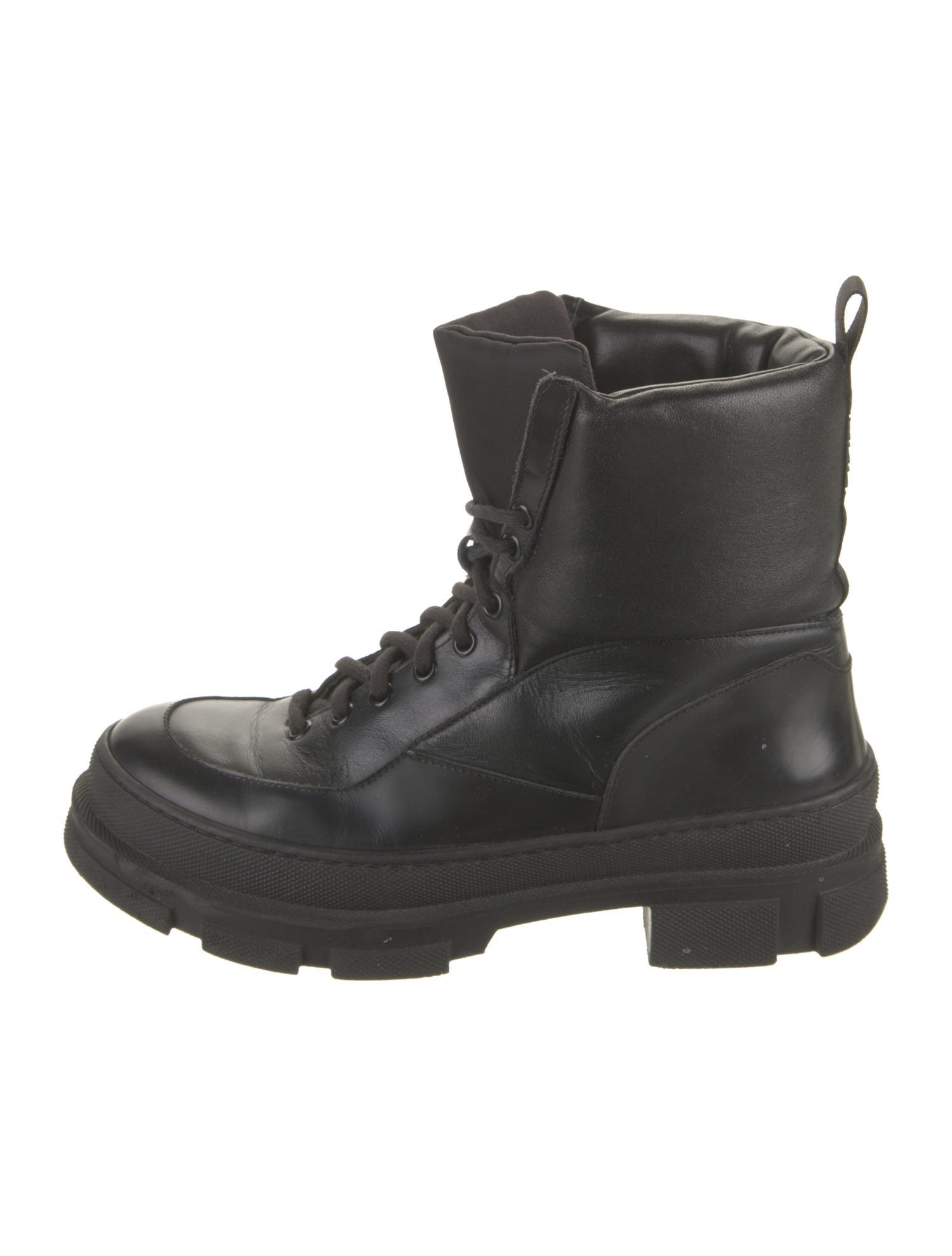 Ganni Leather Combat Boots