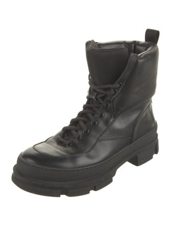 Ganni Leather Combat Boots