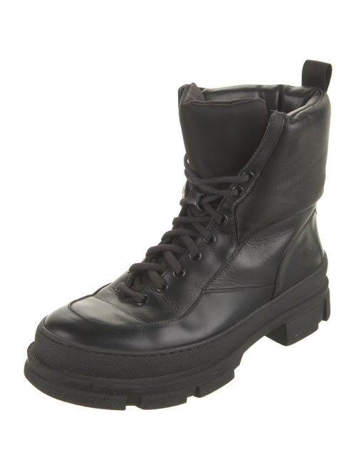 Ganni Leather Combat Boots