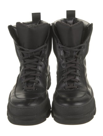 Ganni Leather Combat Boots